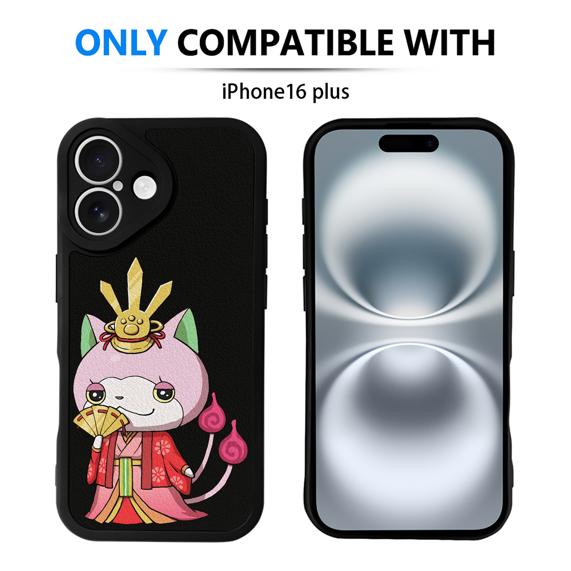 （画像用） 妖怪ウォッチ Yo-kai Watch 【iPhone 16シリーズ対応】シリコンスマホケース（レザー調） 材質：シリコン